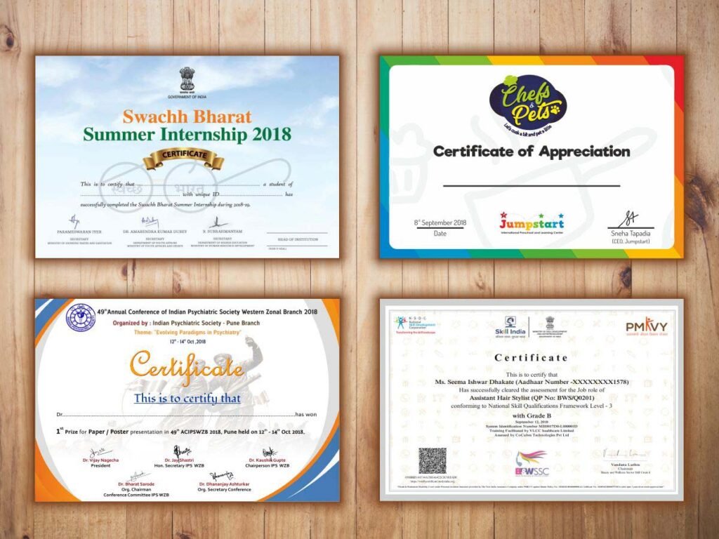 Certificate Printing Crawley