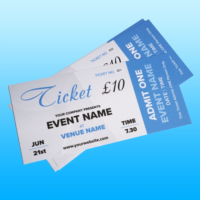 Tickets Printing Crawley